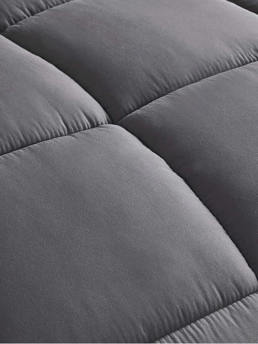 Gray oversized queen 3 piece Comforter Set